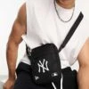 New Era NY Logo Flight Bag In Black For Men