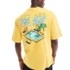 New Era Pool Party Graphic T-shirt In Yellow For Men