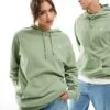 New Era Unisex Washed Hoodie In Green For Unisex