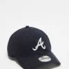 New Era Atlanta Braves 9twenty Cap In Black For Unisex