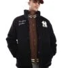 New Era NY Yankees Corduroy Puffer Jacket In Black For Men