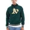 New Era Oakland Athletics Hoodie In Forest Green For Men