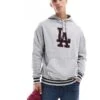 New Era LA Dodgers Hoodie In Grey For Men