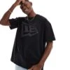 New Era Large Logo T-shirt In Black For Men