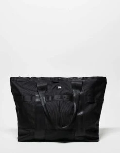 New Era Nylon Tote Bag In Black For Unisex
