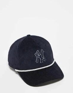New Era NY Yankees Cord Golfer Cap In Black For Unisex
