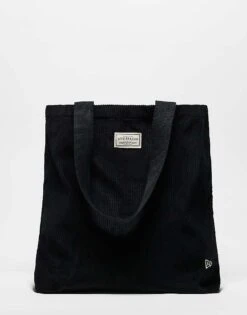 New Era Cord Logo Tote Bag In Black For Unisex