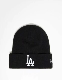 New Era LA Dodgers Cuff Beanie In Black For Unisex