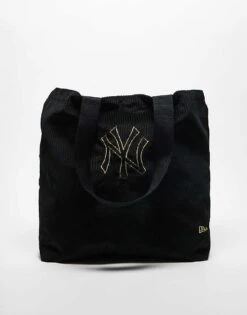 New Era NY Yankees Cord Tote Bag In Black For Unisex