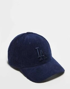 New Era LA Dodgers 9forty Cord Cap In Navy For Unisex
