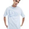 New Era Flag Logo Oversized T-shirt In Blue For Men