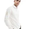 New Era NY Yankees Logo Rugby Polo Top In Cream For Men