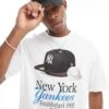 New Era NY Yankees Motif T-shirt In White For Men