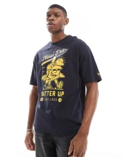 New Era Graphic Detail T-shirt In Navy For Men