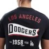 New Era LA Dodgers Graphic Back T-shirt In Black For Men