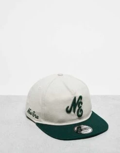 New Era Script Logo Golfer Unstructured Contrast Peak Cap In Multi For Unisex