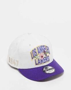 New Era LA Lakers 9fifty Contrast Peak Cap In Multi For Unisex