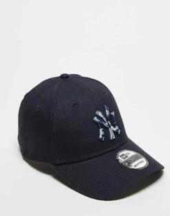New Era NY Yankees 9forty Camo Contrast Cap In Navy For Unisex