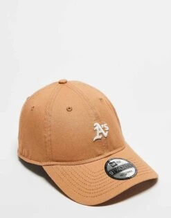 New Era Mini Oaklands Athletics 9twenty Unstructured Distressed Cap In Pale Orange For Unisex