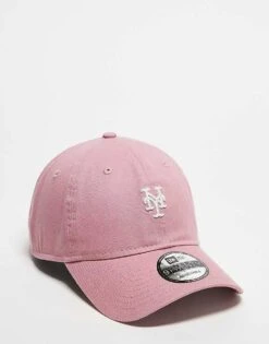 New Era Mini NY Mets 9twenty Unstructured Cap In Pale Pink For Unisex Light Pink